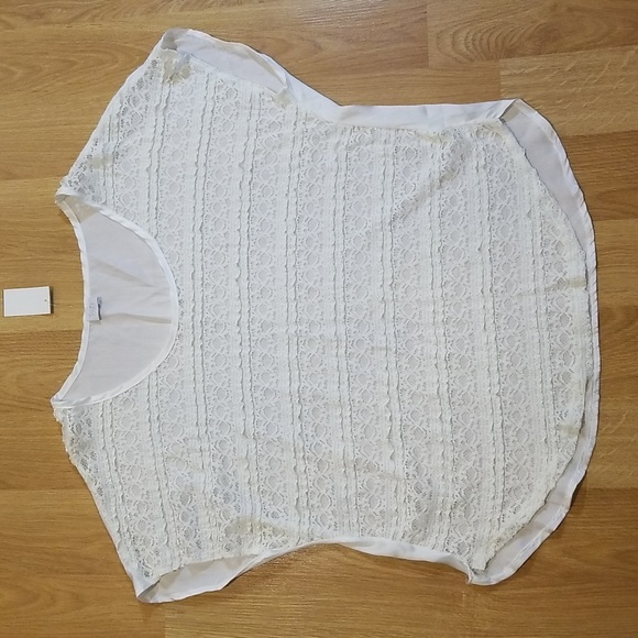 Suzy Shier white lace top XL NWT - Picture 1 of 8